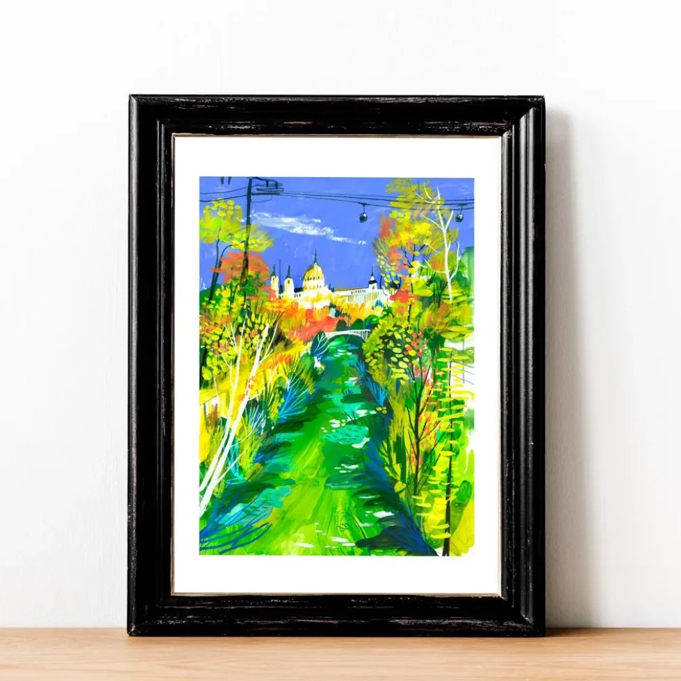 La Ribera del Manzanares Giclée Print A5