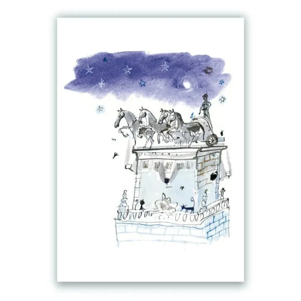 Las Cuadrigas de la Calle Alcalá Giclée Print