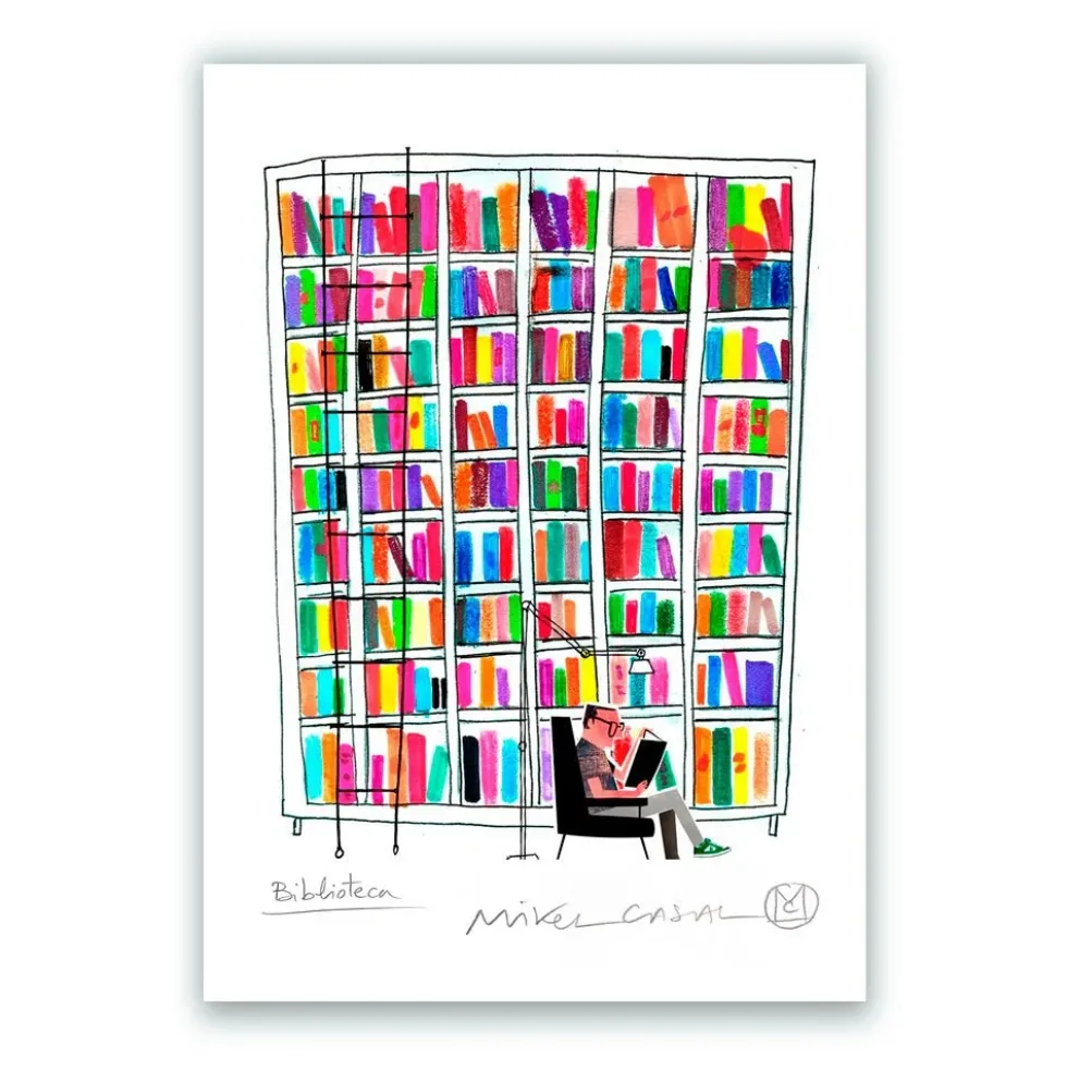 Library 2 Giclée Print