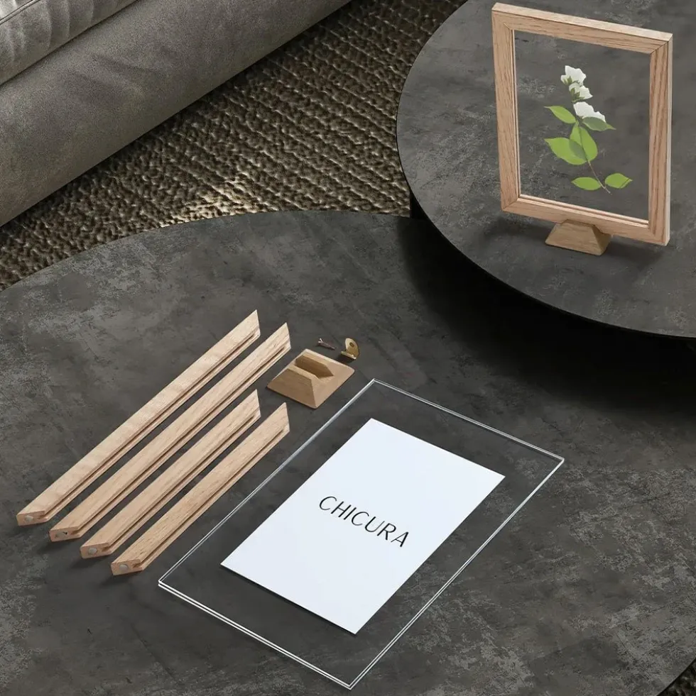 Linia Frame A4 Oak Incl Frame Stand