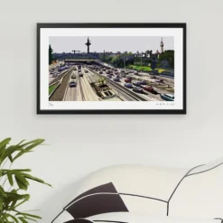Los Garriris Jardineros on the M-30 Fine Art Print