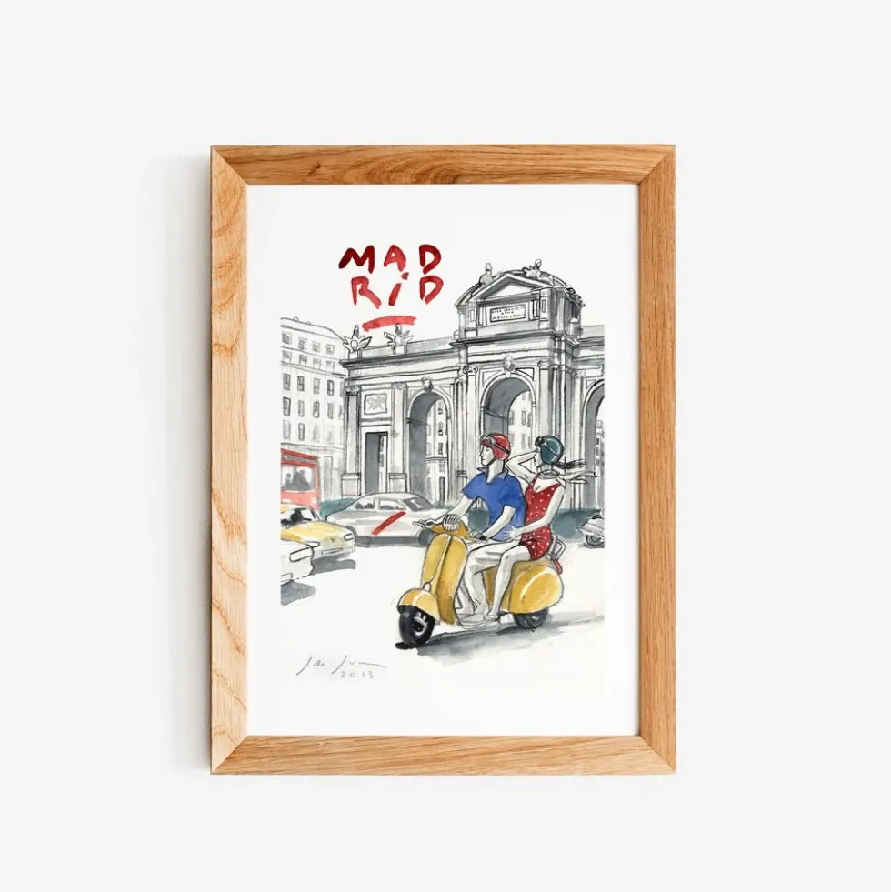 Mad "Alcalá Vespa" Giclée Print