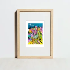 Madrid Callao Night letras Giclée Print A5