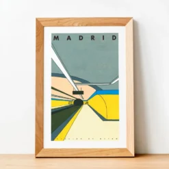 Madrid - Estación de Metro Giclée Print A5