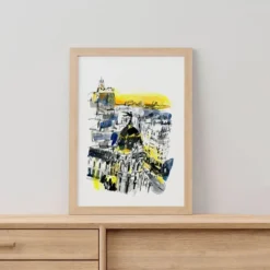 Madrid Gran Vía Atardecer Giclée Print