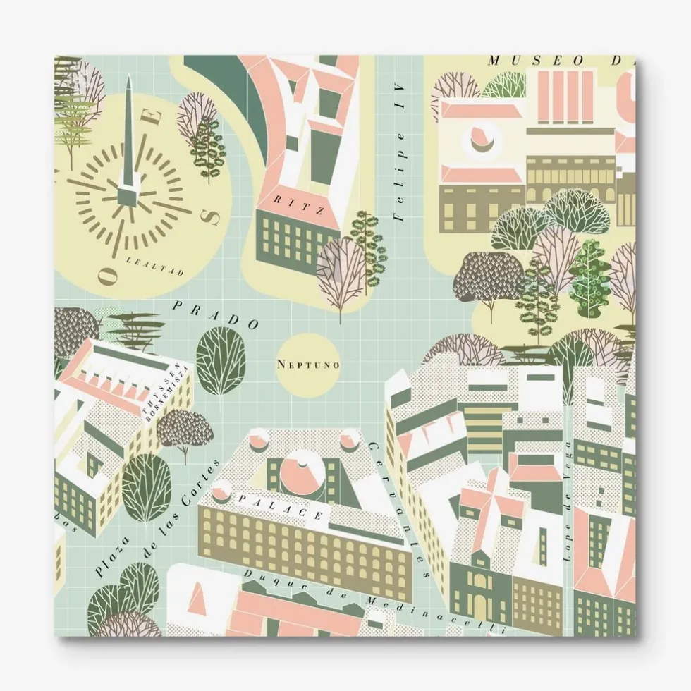 Madrid Map - Barrio de las Letras