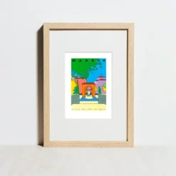 Madrid - Plaza de Dos de Mayo Giclée Print A5