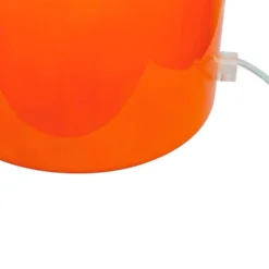 Maxi Foza Table Lamp with Colored Glass and Retro Style - Orange