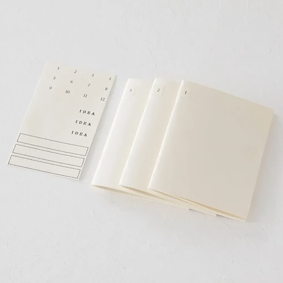 MD Notebook Light A6 Blank (Pack of 3)