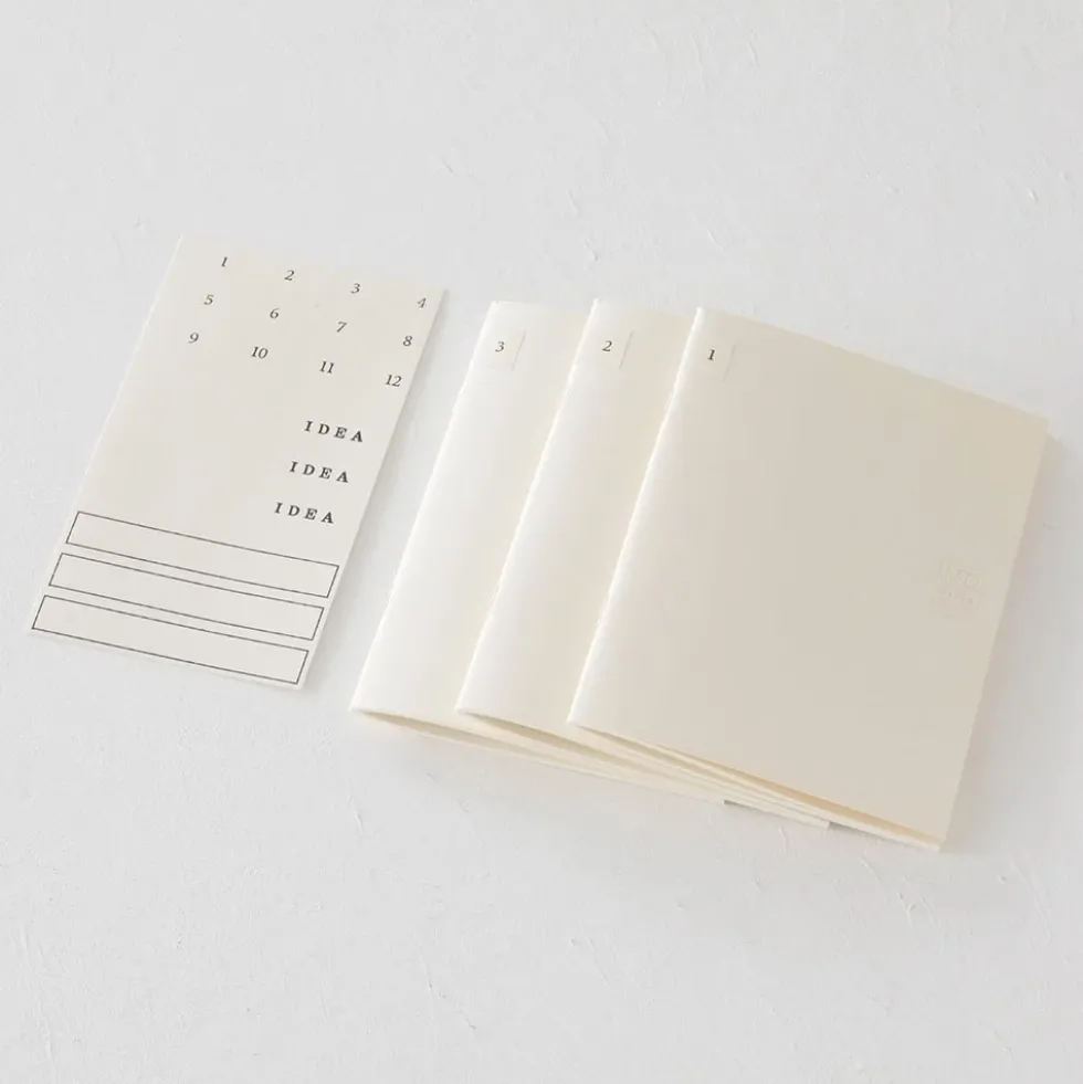 MD Notebook Light A6 Gridded (set of 3)