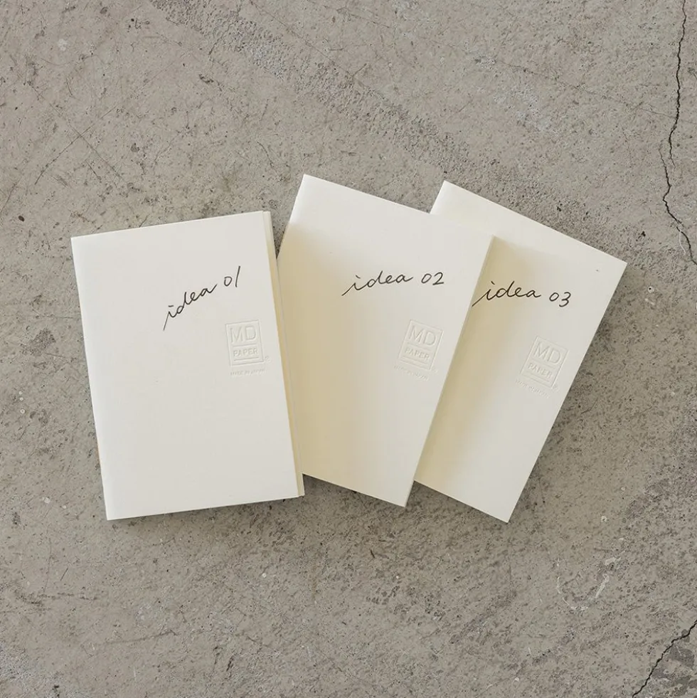 MD Notebook Light A6 Gridded (set of 3)