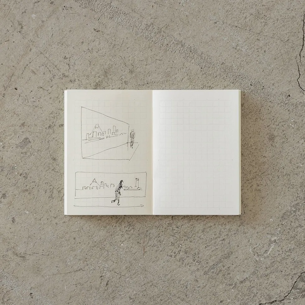 MD Notebook Light A6 Gridded (set of 3)