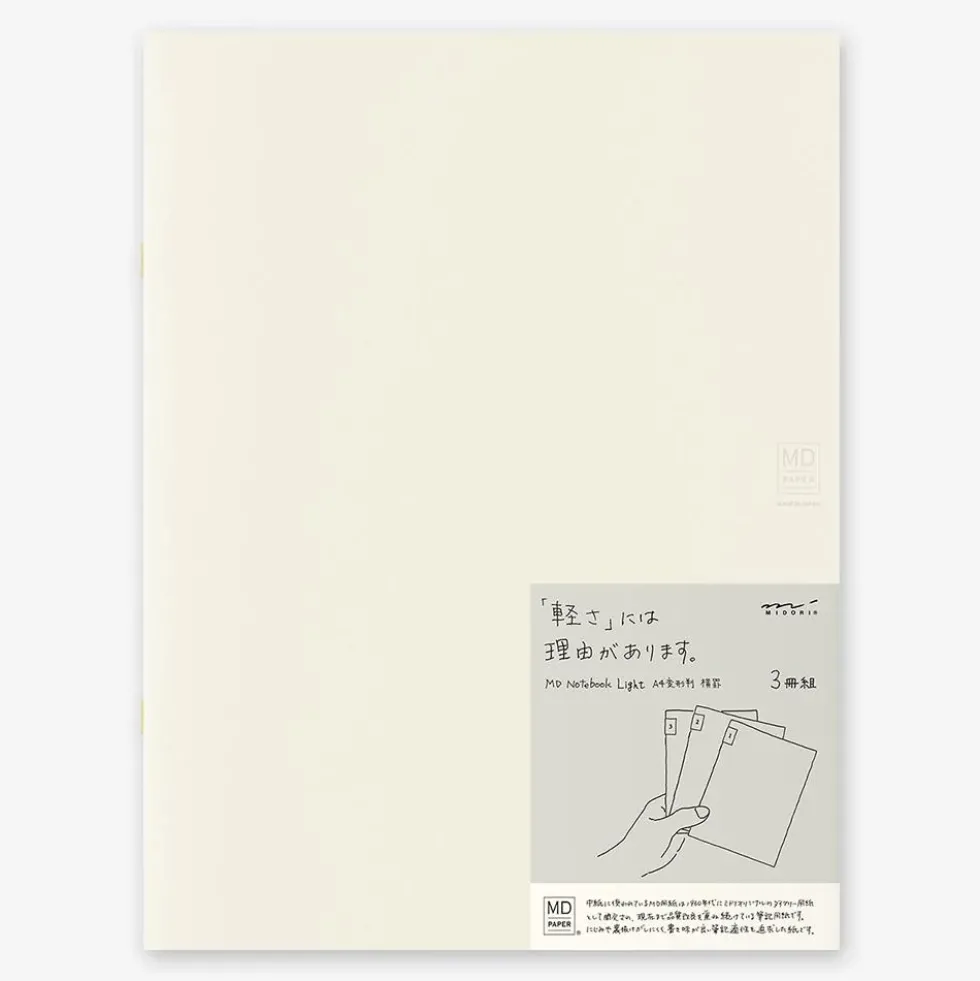 MD Notebook Light A4 Variant Lined (Pack of 3)