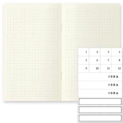 MD Notebook Light B6 Slim Gridded (Pack of 3)