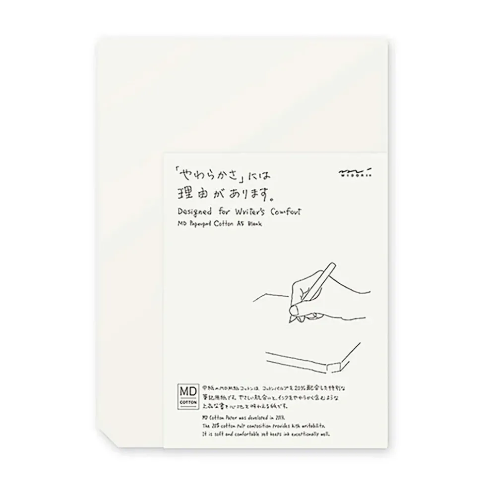 MD Paper Pad A5 Cotton Blank