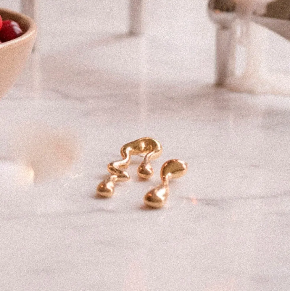 Melt Gold Earrings