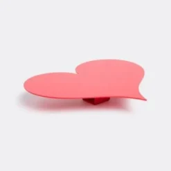 Metal Wall Relief Little Heart Red