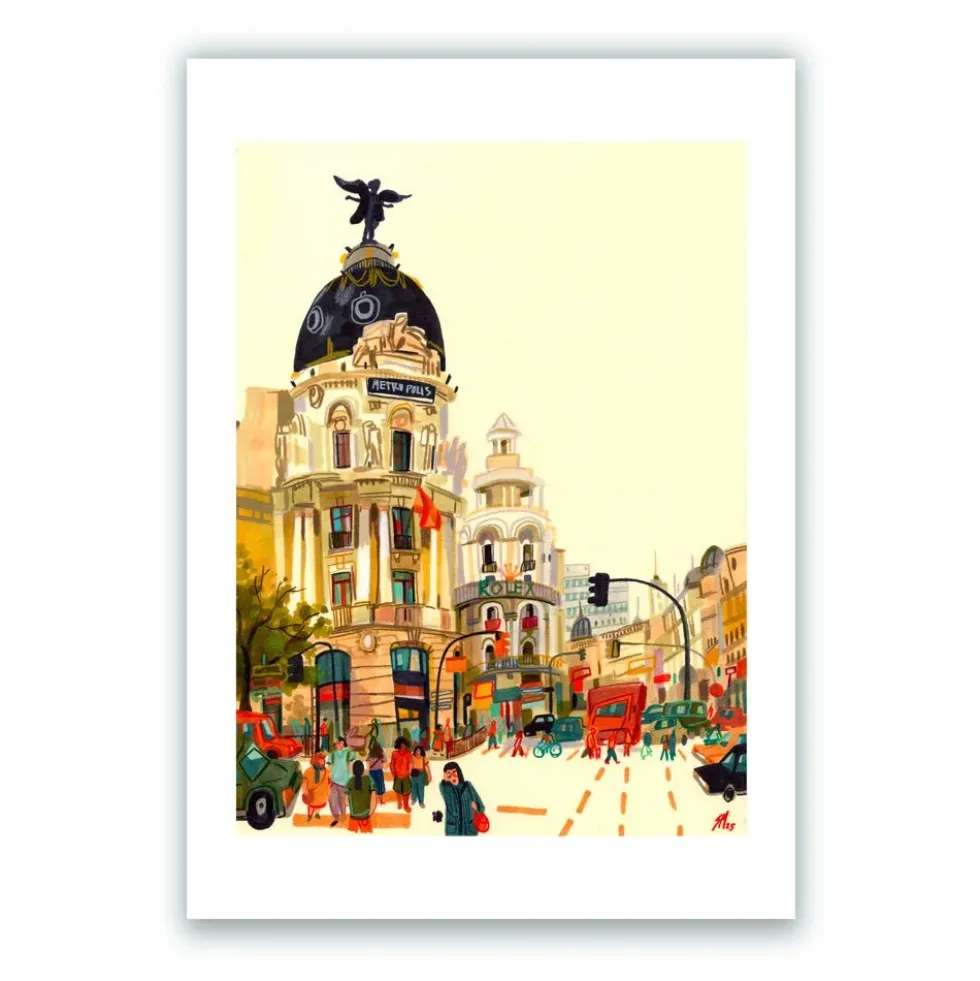 Metrópolis - Alcalá Giclée Print