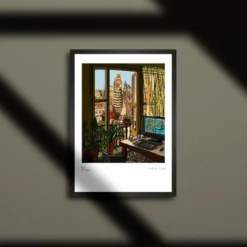 Mi Balcón de la Gran Vía Fine Art Print