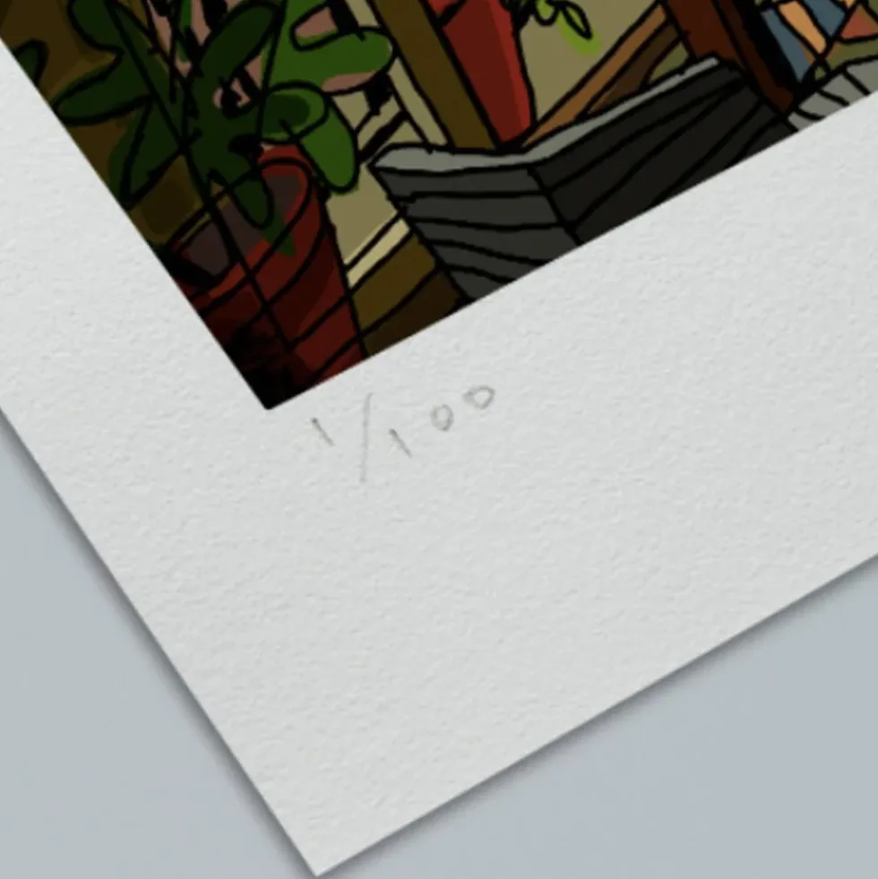 Mi Balcón de la Gran Vía Fine Art Print