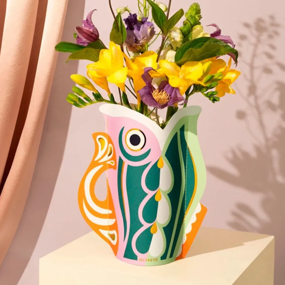 Mini Paper Vase Fish