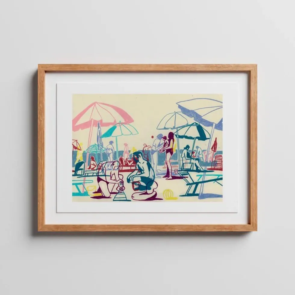 Morning At The Beach Giclée Print