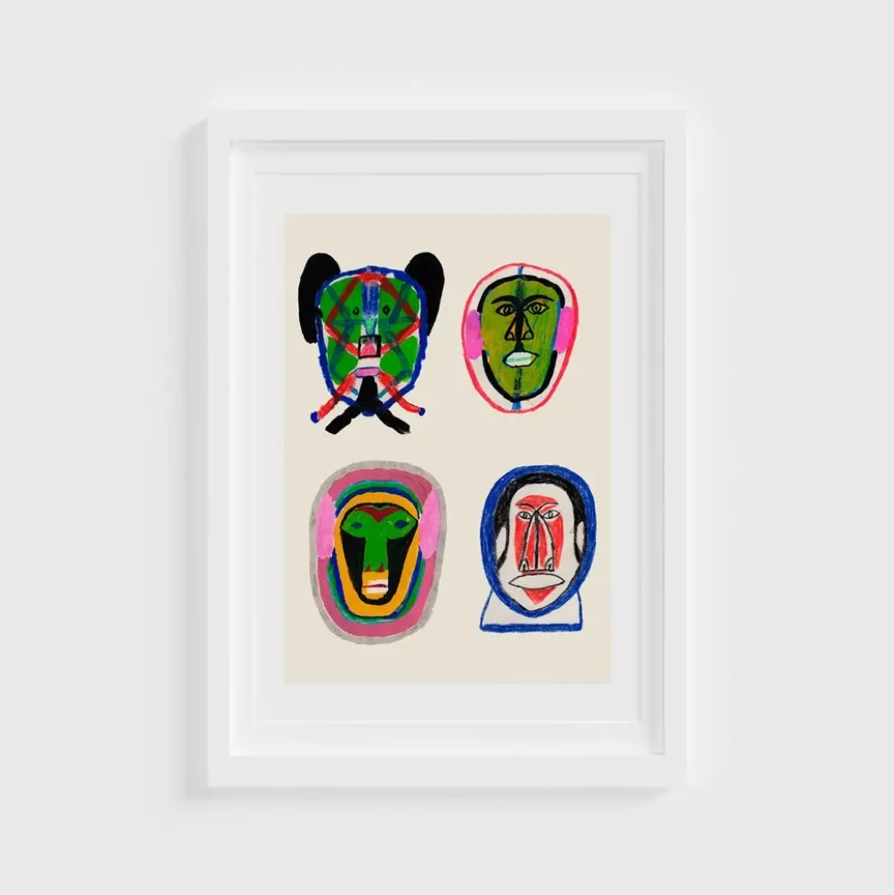Máscaras Giclée Print