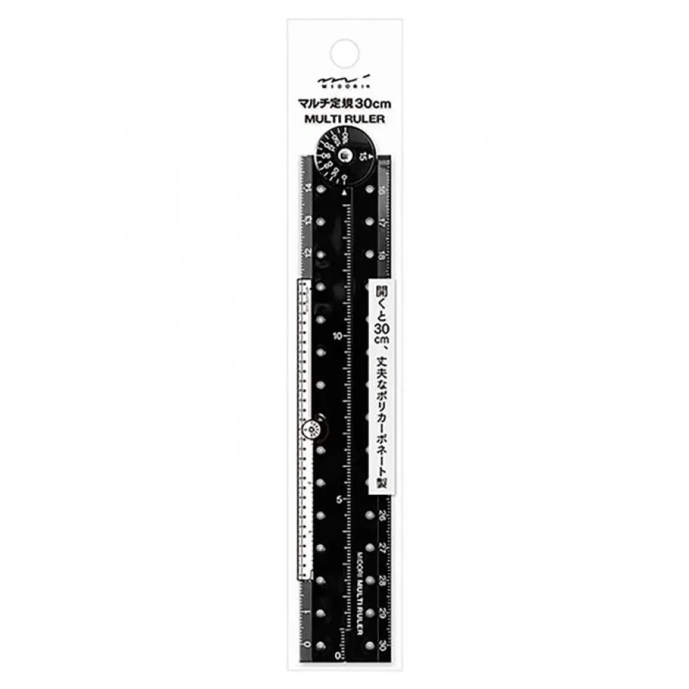 Multi Ruler 30cm Black