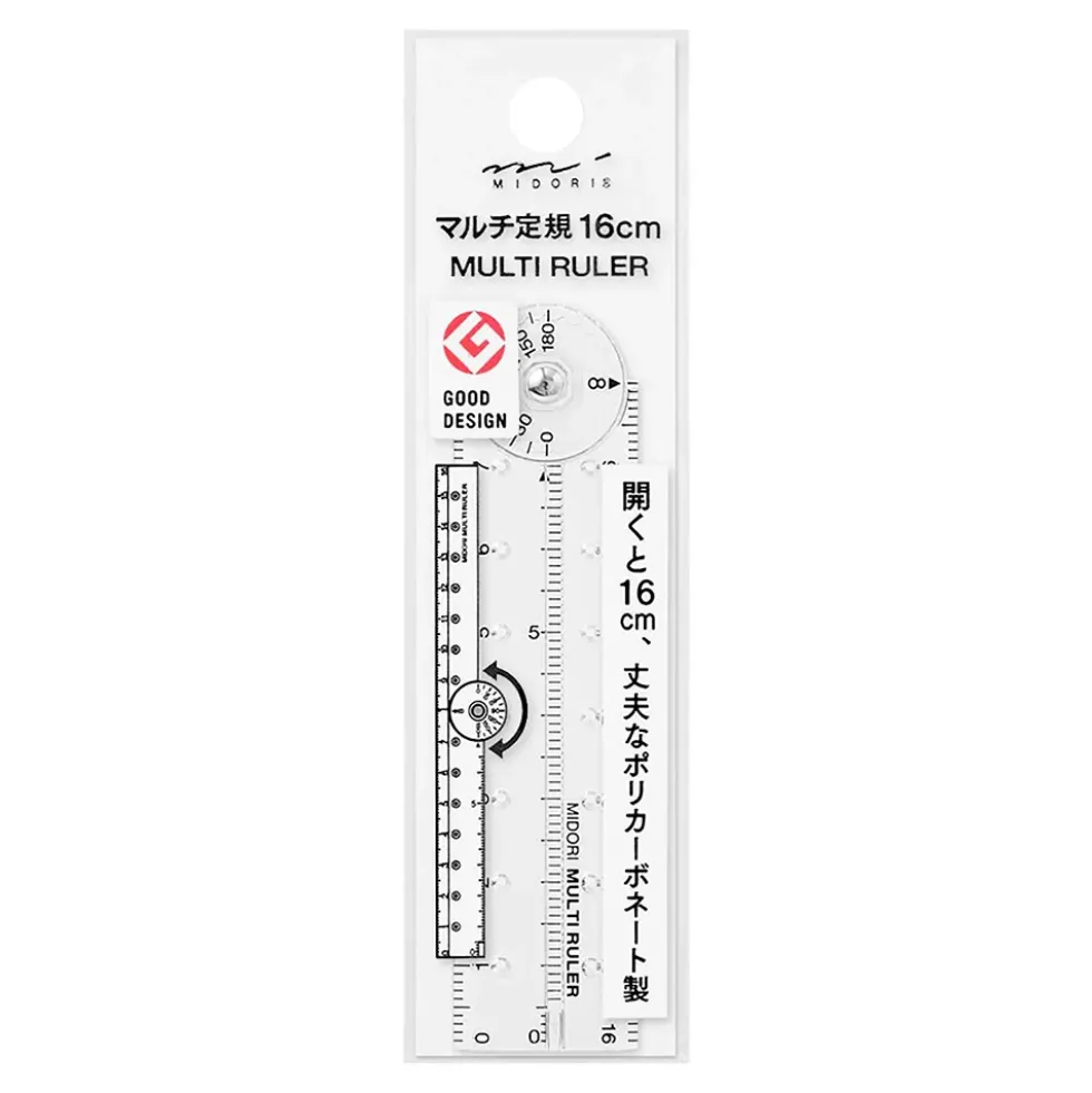 Multi Ruler 16cm Clear