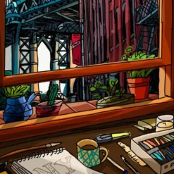 New York Window Fine Art Print