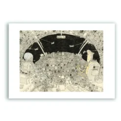 Night Flight Giclée Print A4
