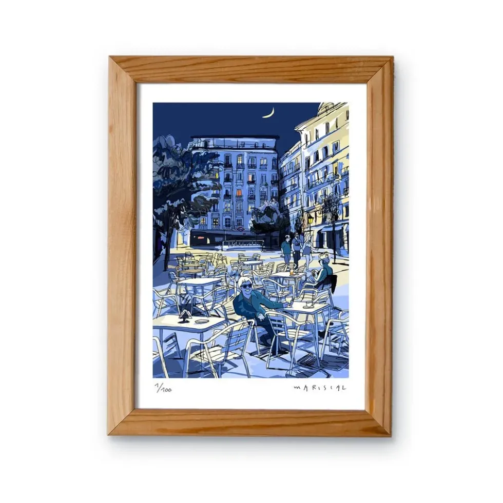 Noche en Chueca Fine Art Paper Print