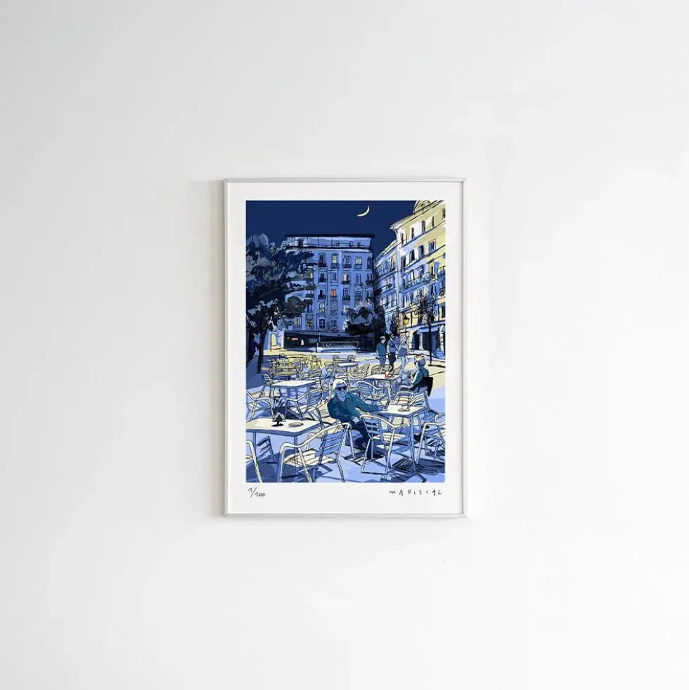 Noche en Chueca Fine Art Paper Print