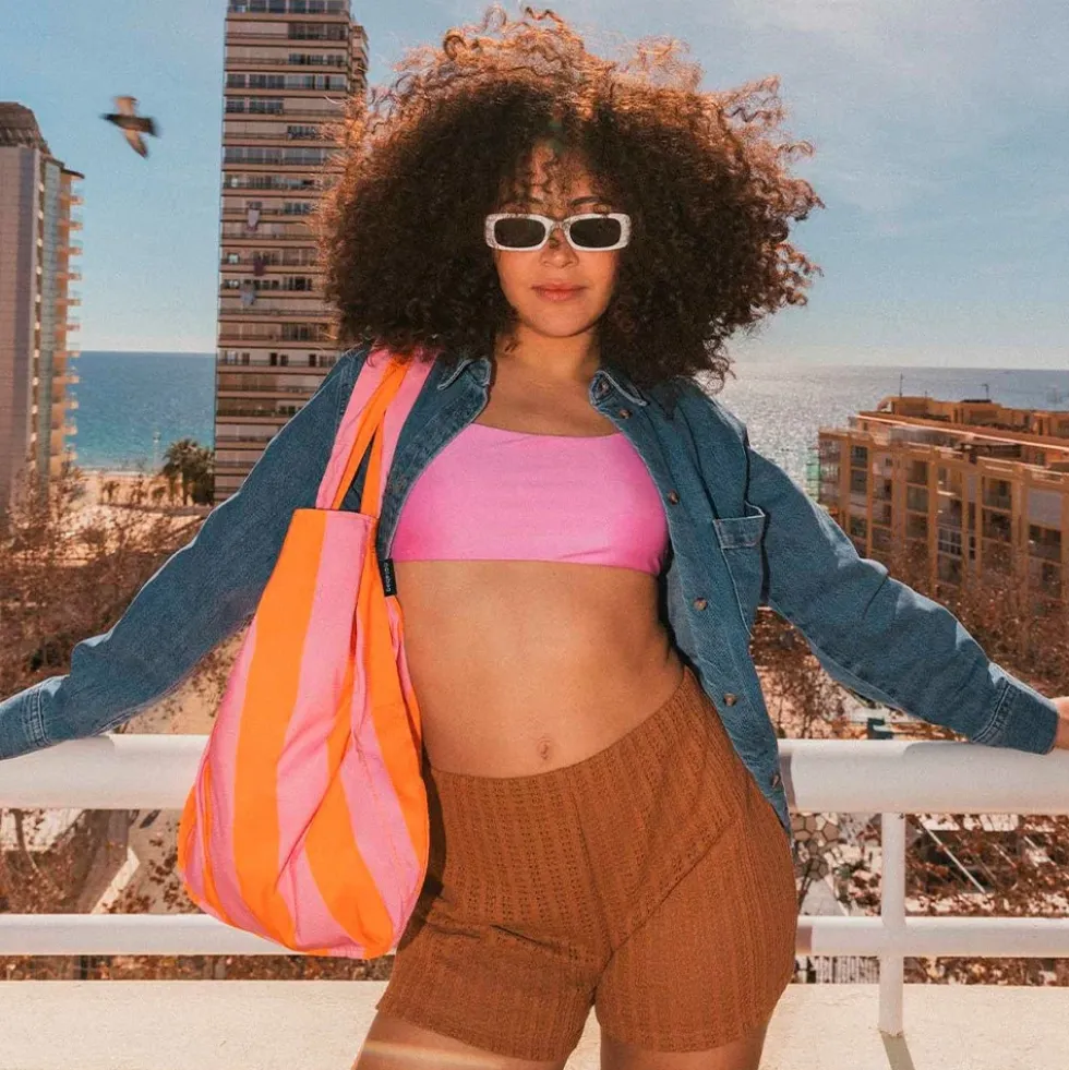Notabag Orange Pink Stripes