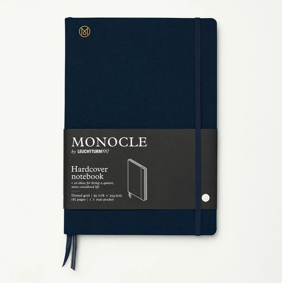 Notebook Monocle Hardcover B5 Navy Dotted