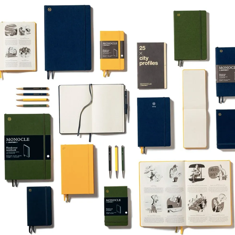 Notebook Monocle Hardcover B5 Navy Dotted