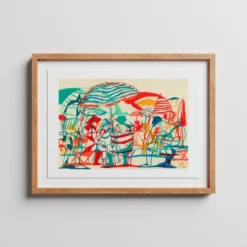 Of Parasols And Deckchairs Giclée Print