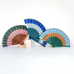 Orange Double Rainbow Fan
