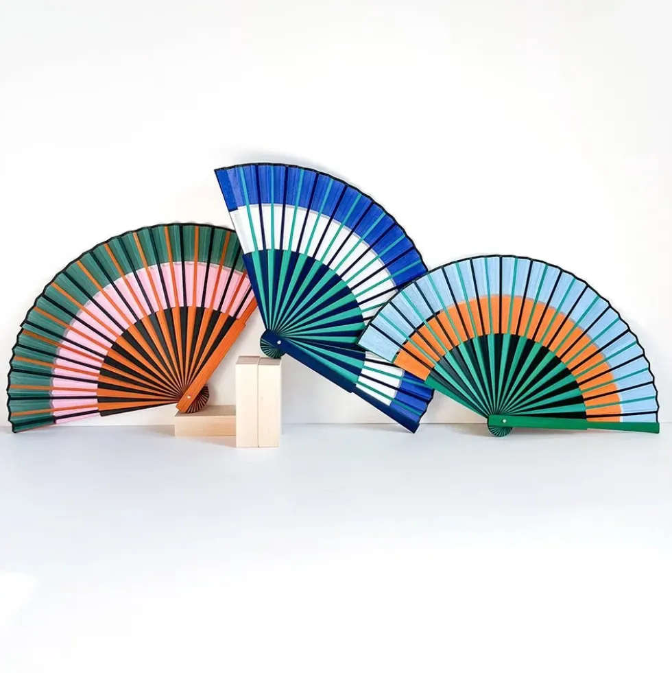 Orange Double Rainbow Fan