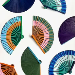 Orange Double Rainbow Fan