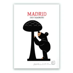 Oso Madroño Letras Giclée Print