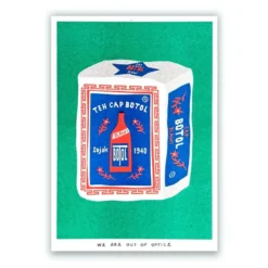 Package of Indonesian Jasmine Tea Risograph