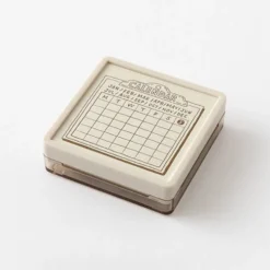 Paintable Stamp Pre-inked Soft-Color Calendar Monday Strart Brown