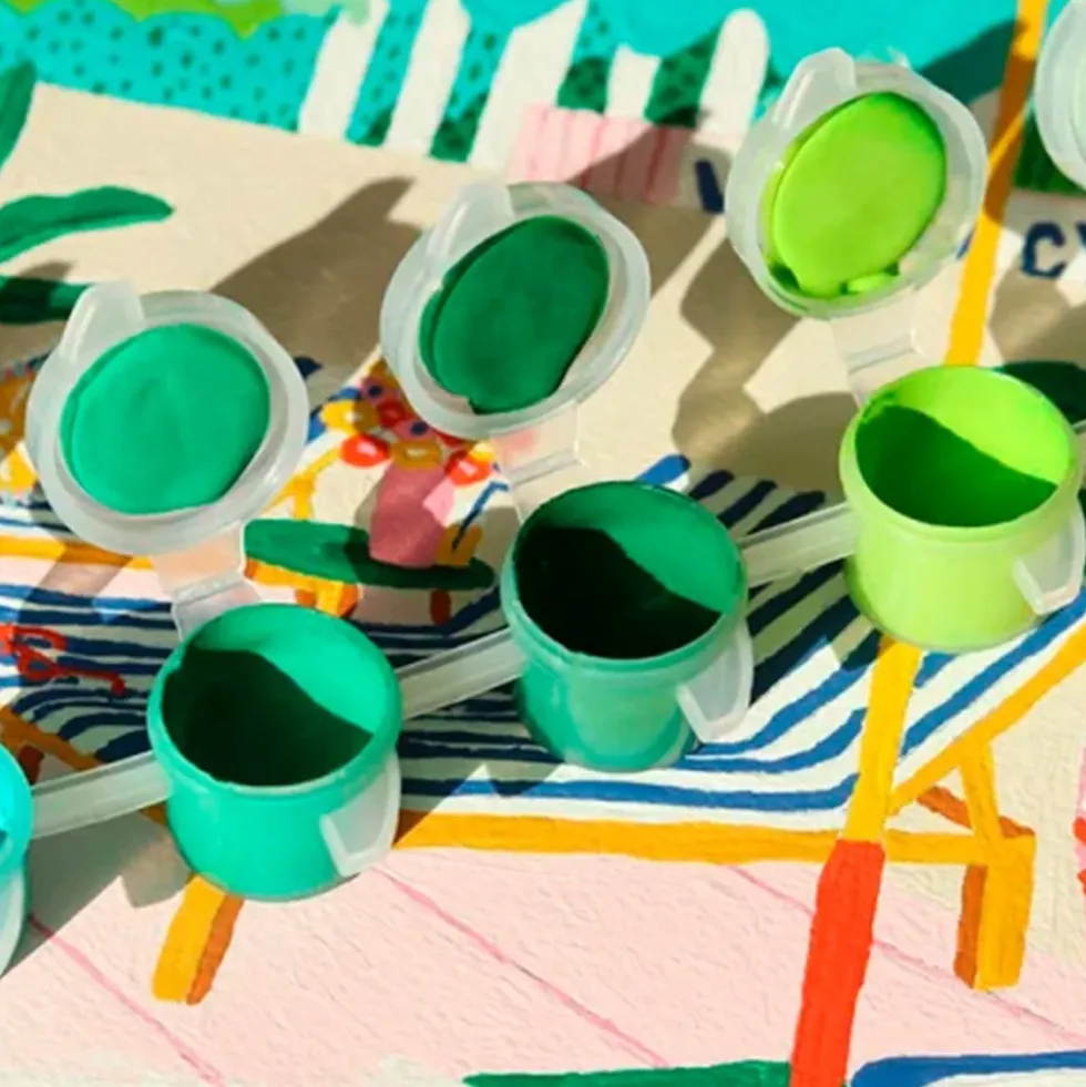 Paint by Number Kit - The Motel Pool by Jessica Smith