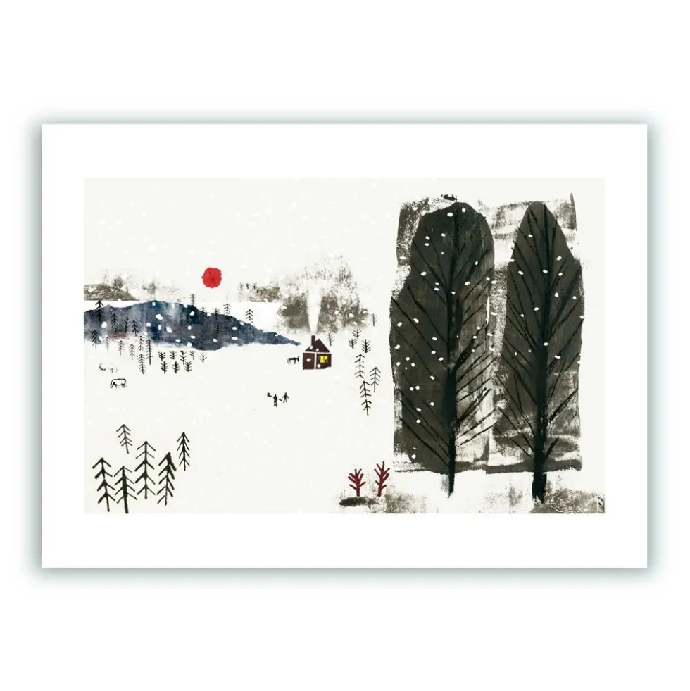 Paisaje Nevado Giclée Print