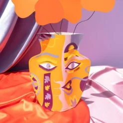 Paper Vase Claire Johnson Orange