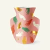 Paper Vase Hamsa Pink