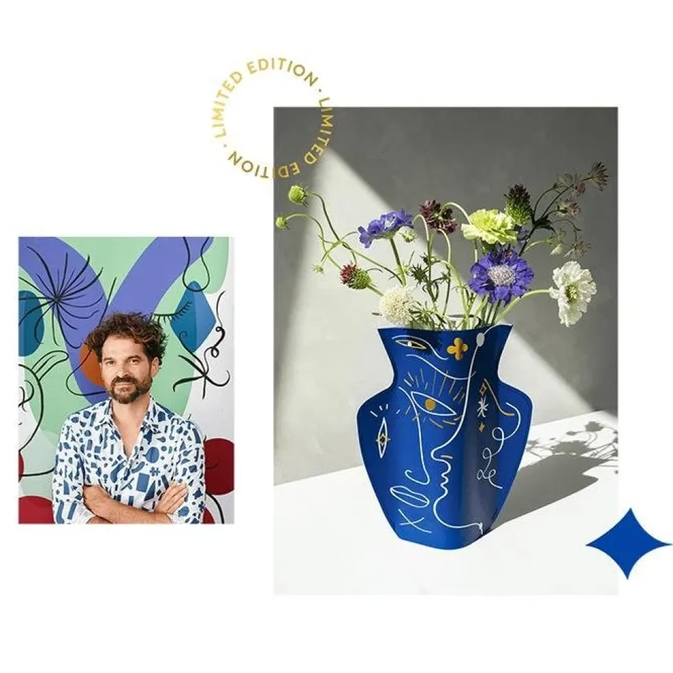 Paper Vase Jaime Hayon - Blue