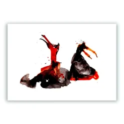Pareja de bailadoras de Flamenco Giclée Print A5