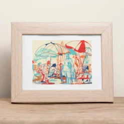 Passing Afternoon at the beach Gicléee Print A5